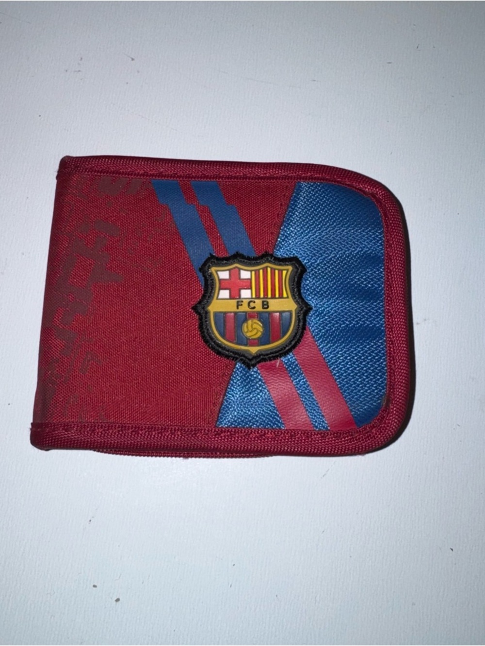 Official FC Barcelona Barca  Polyester Cloth Zipper Wallet
